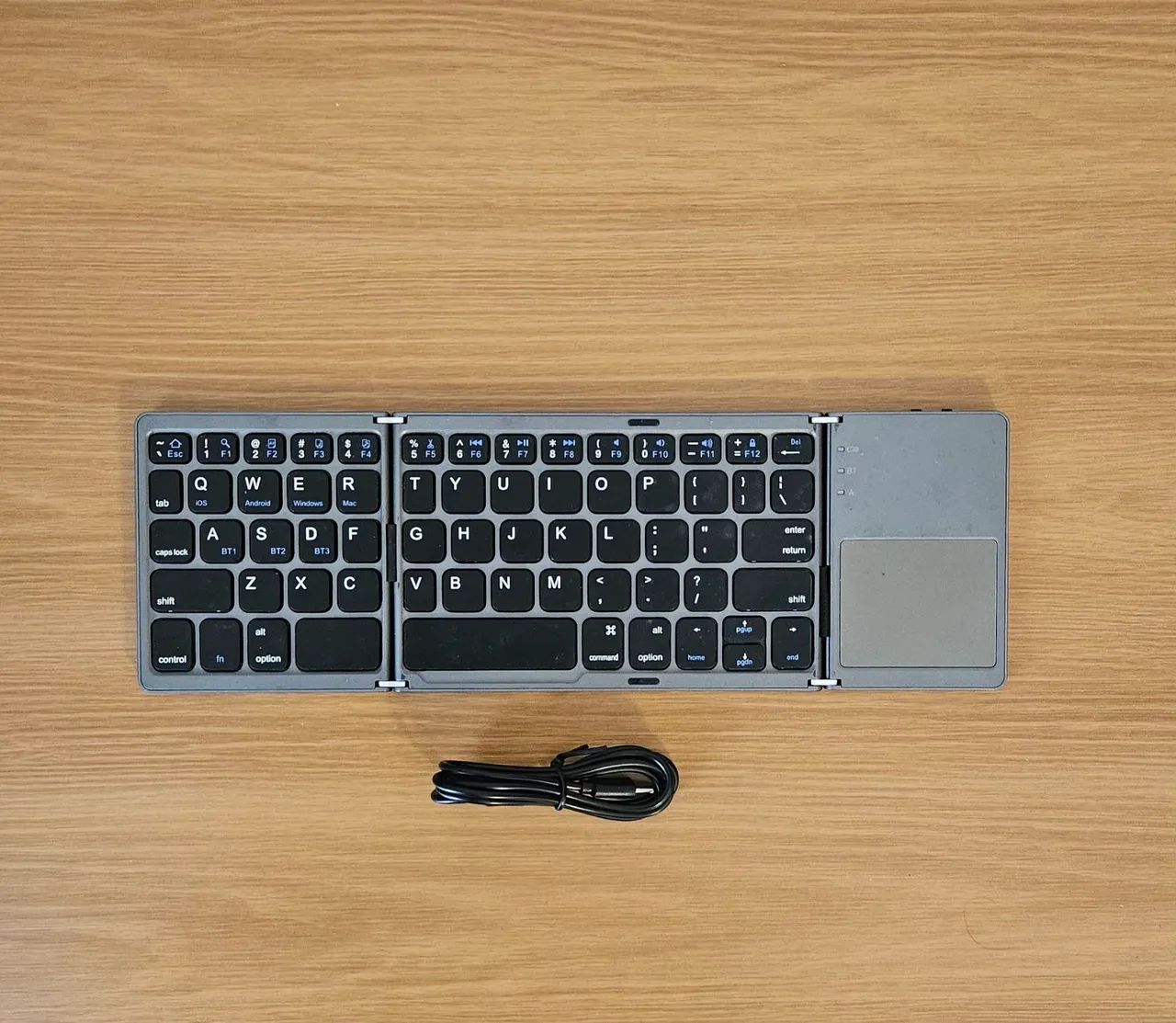 Teclado Dobrável Bluetooth para Android/Windows/ linux/MAC