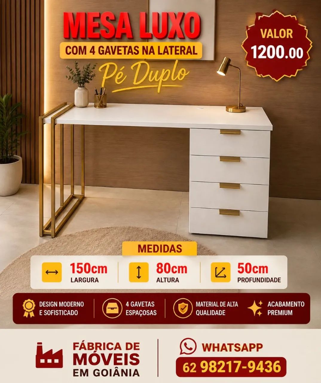 Mesa para nail design ou  manicures  - Foto 4