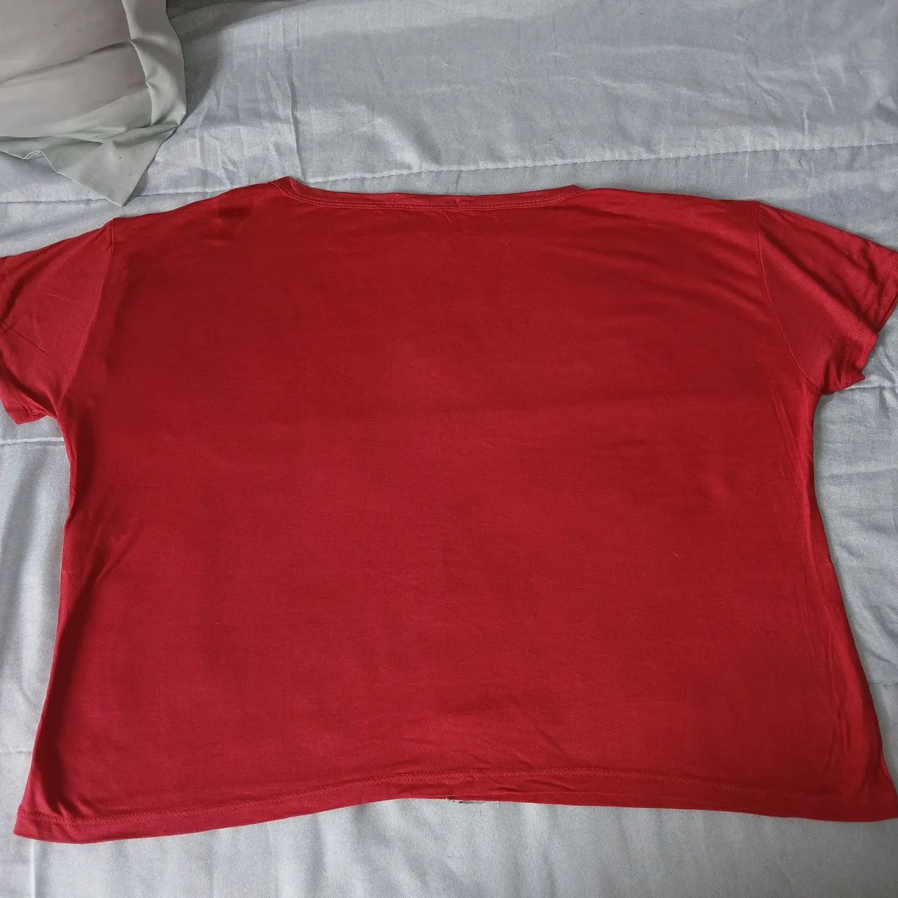 Camiseta feminina vermelha - Foto 2