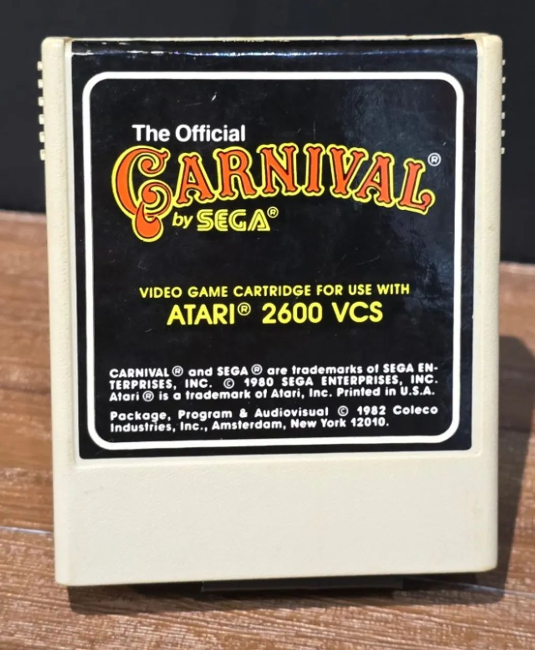 JOGO THE OFFICIAL CARNIVAL COLECO ATARI 2600 US ORIGINAL - Jogos