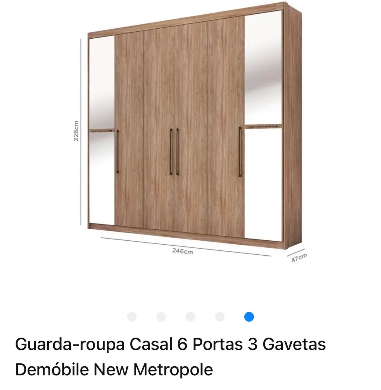 Guarda roupa casal 6 portas - Foto 3