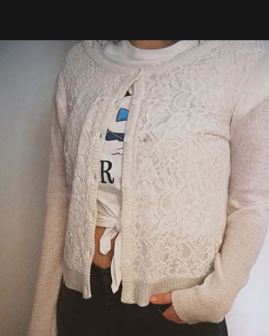 Cardigan de renda 