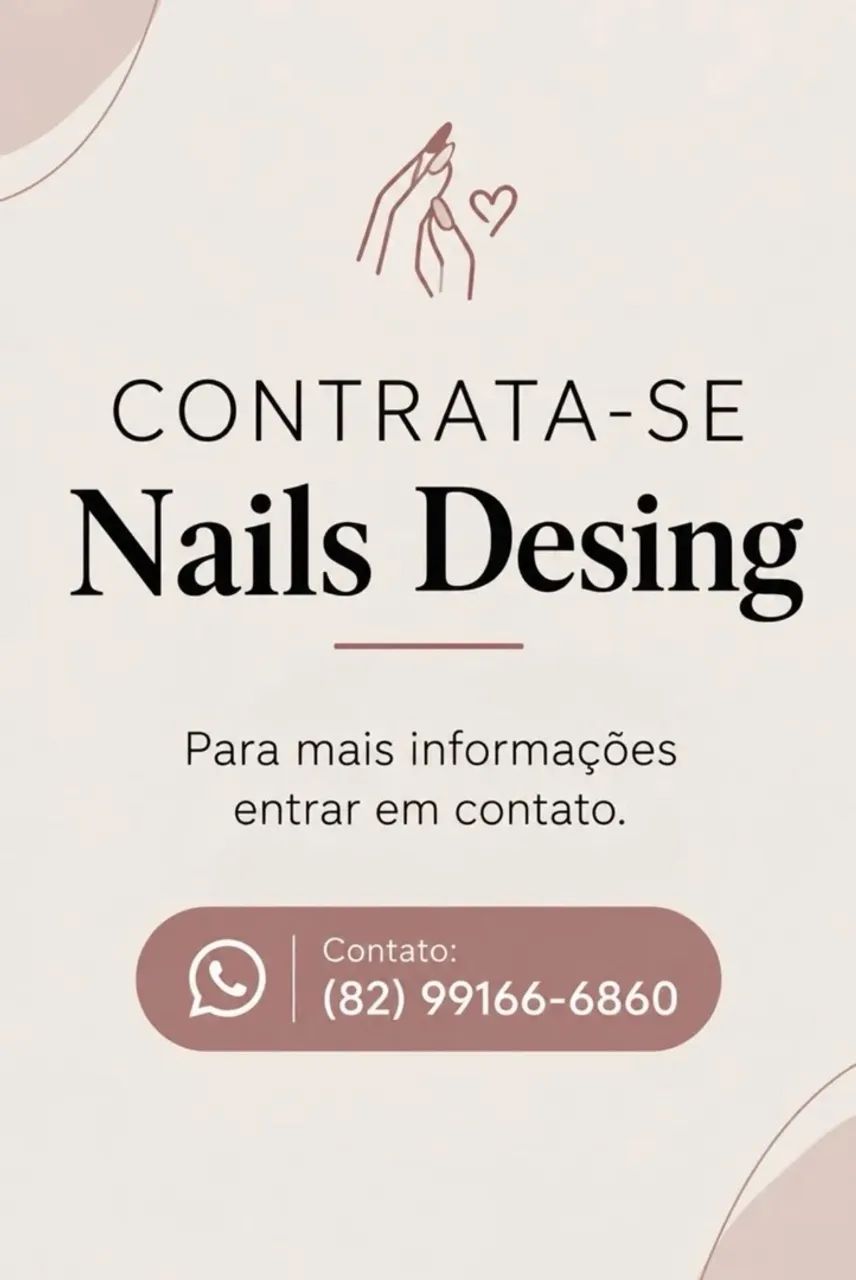 Vaga de emprego Nails design