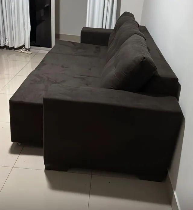 Sofá 3 lugares retrátil 