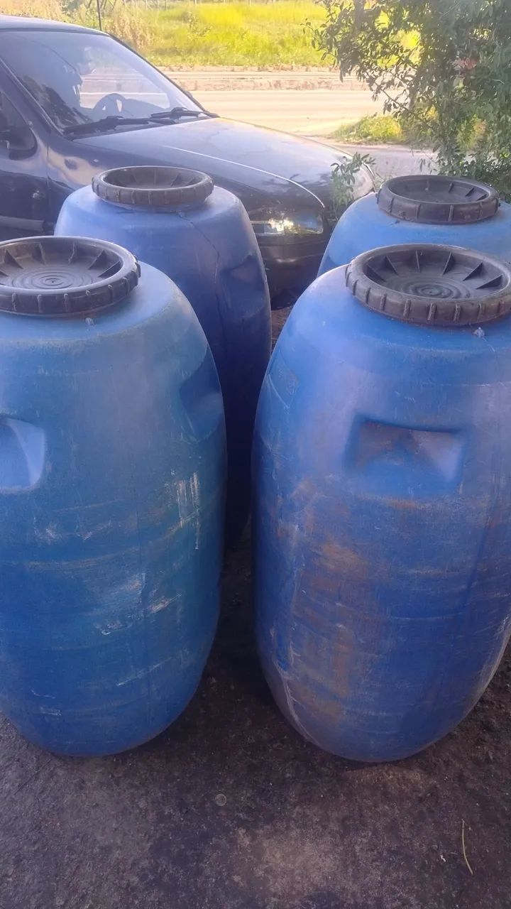 Tambor para água potável de 250 litros tampa rosqueável entrega grátis  - Foto 2