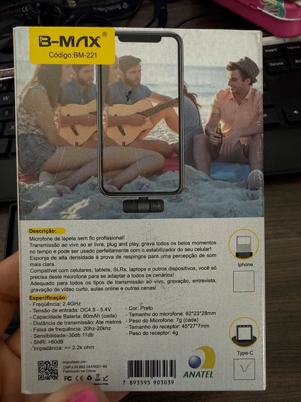 Microfone de lapela  - Foto 4