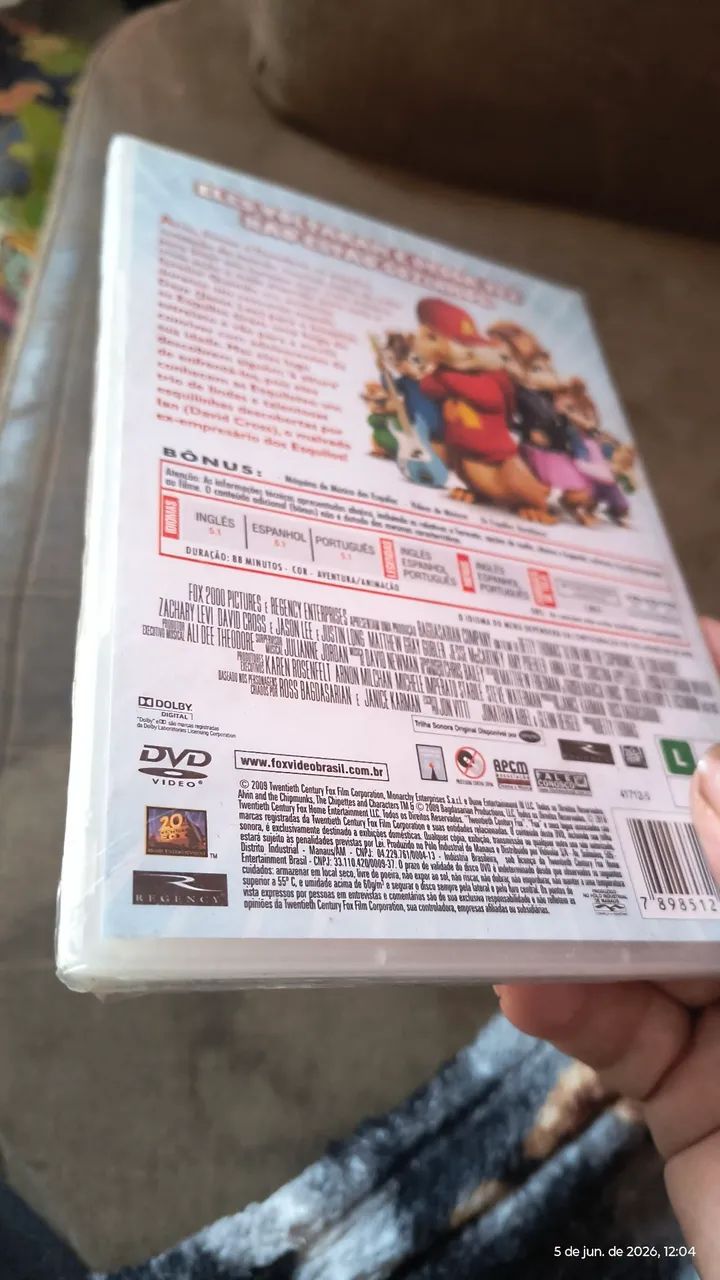 DVD Alvin e os esquilos 2 novo lacrado  - Foto 3