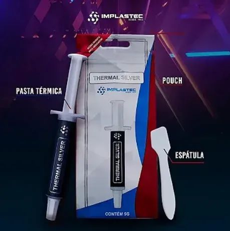 PASTA TERMICA THERMAL SILVER 5G PRATA IMPLASTEC PATS0510 - Foto 2