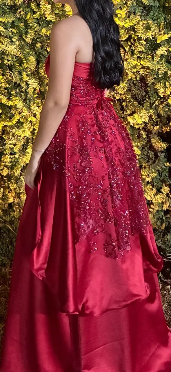 Vestido formatura cetim M - Foto 3