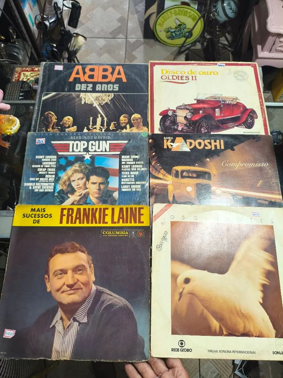 Lote com 6 discos de vinil clássico das antigas - Foto 4