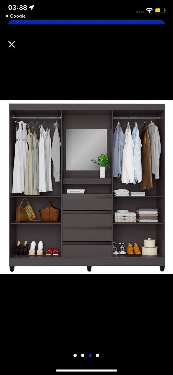 VENDO ESSE GUARDA-ROUPA CASAL - Foto 3