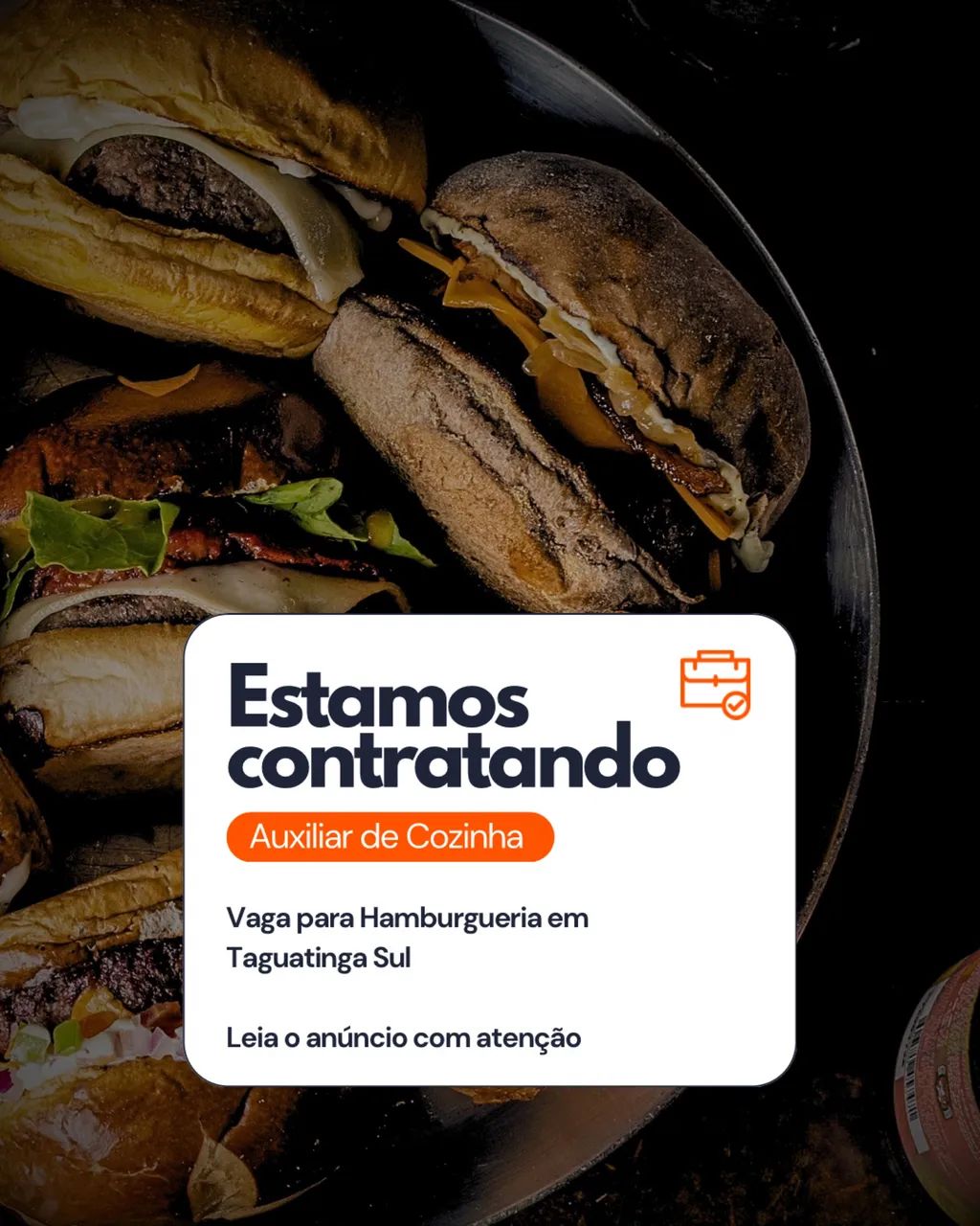 Auxiliar de cozinha/ Atendimento - Taguatinga Sul
