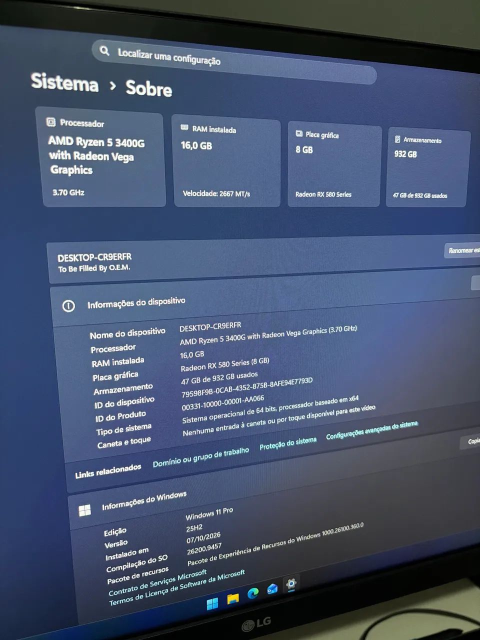 PC Gamer - RX 580 8gb - Foto 5