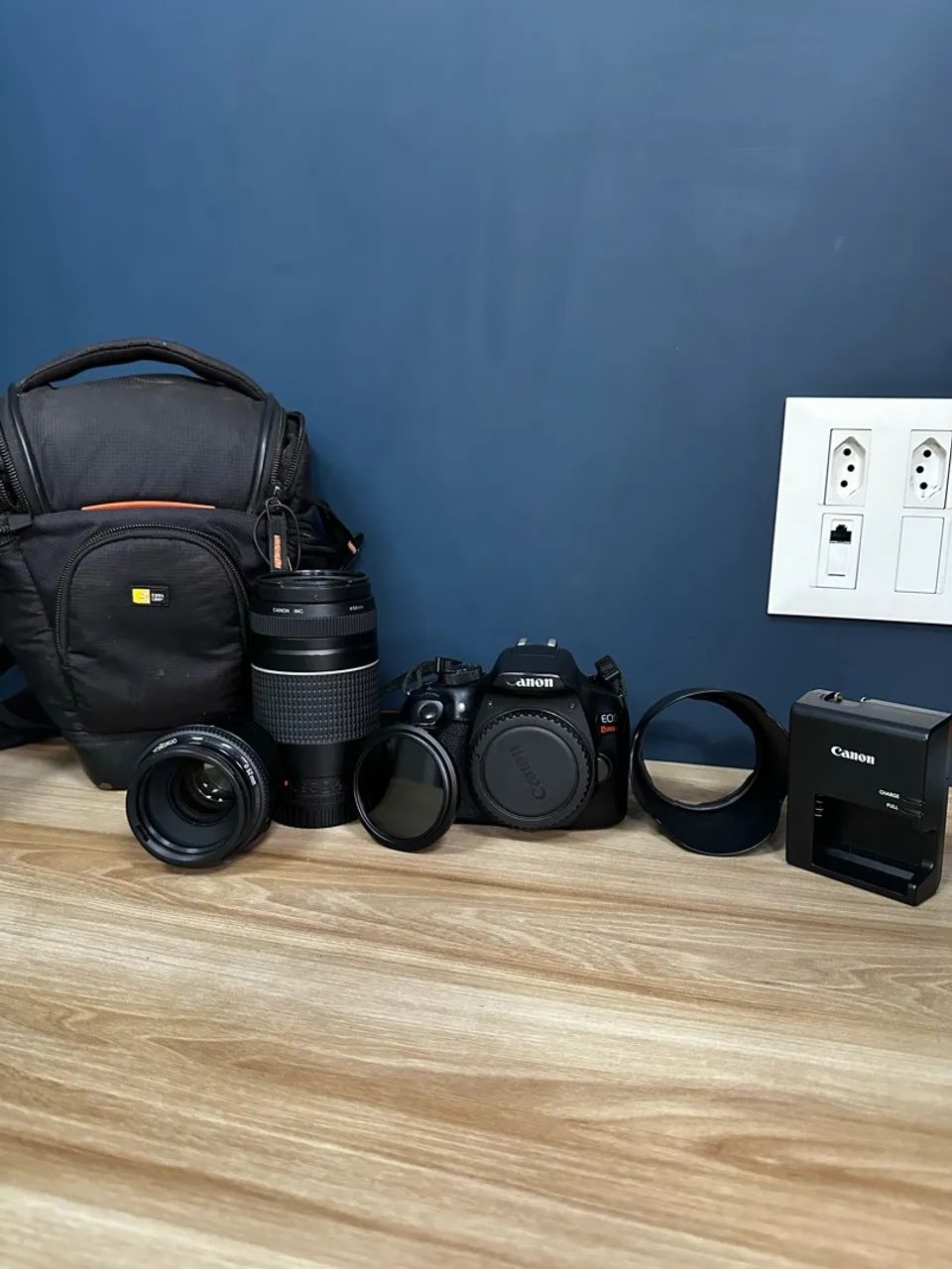 Câmera Cânon t6 completa 