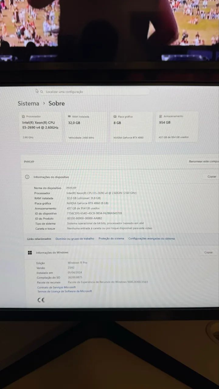 PC Gamer Completo RTX 4060 + 32GB RAM + SSD NVMe 1TB + Monitor Samsung 24? - Foto 5