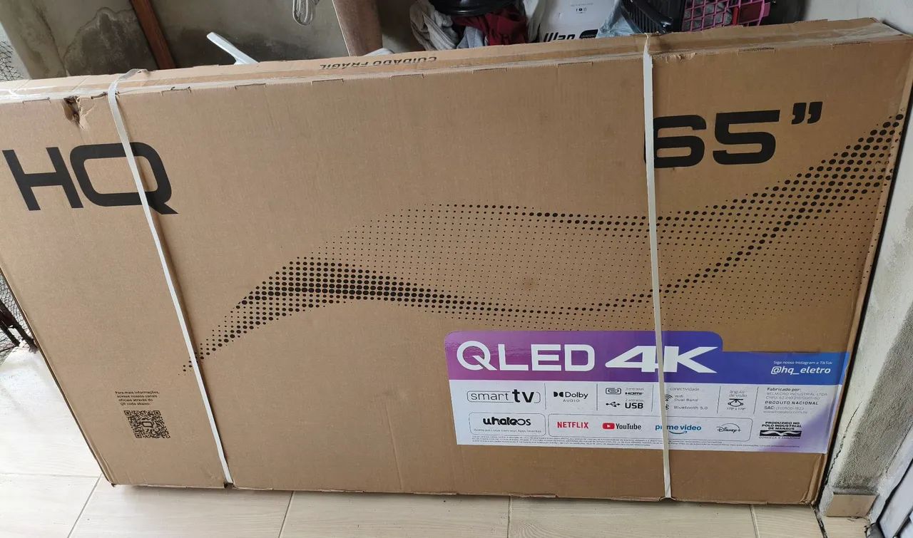 SMARTV QLED 65 POLEGADAS 4K LACRADA. VENDO OU TROCO  - Foto 2