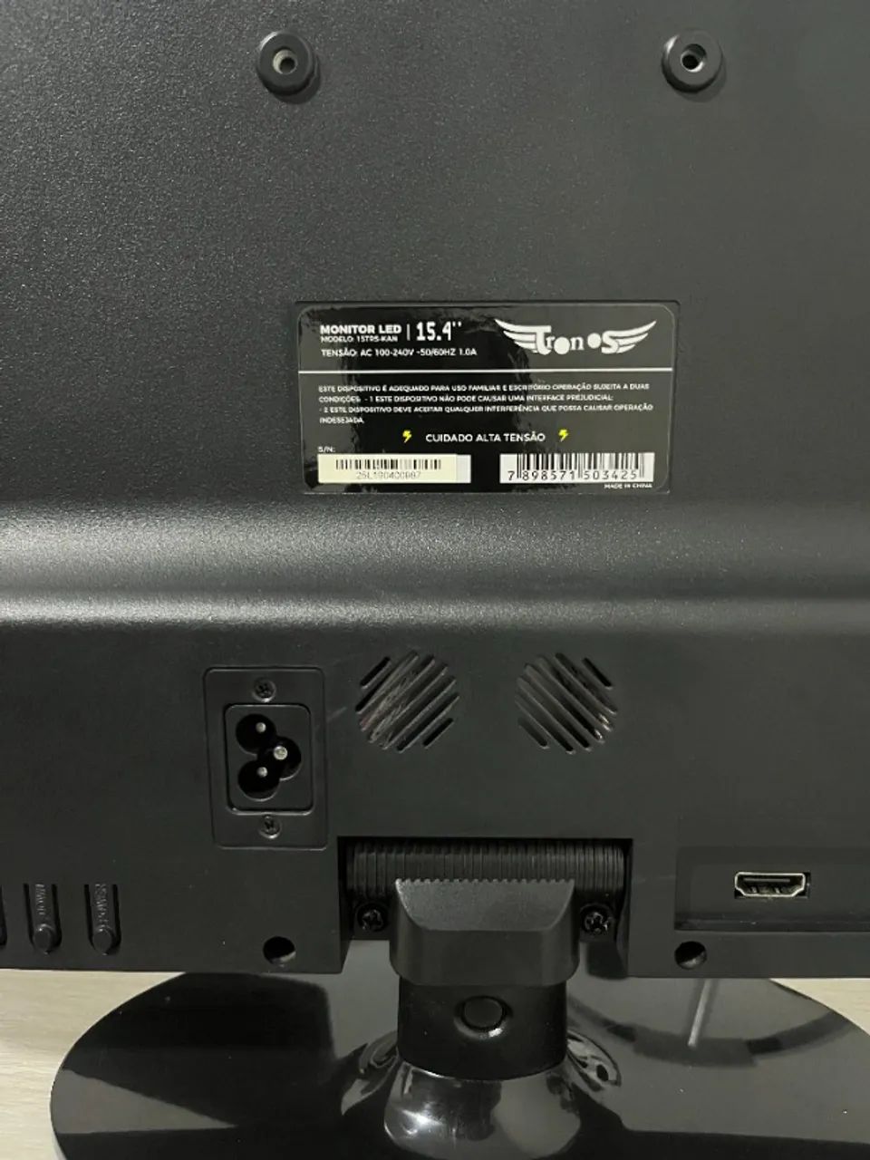 Monitor Tronos 15.4 Polegadas, LED, Preto - Foto 4