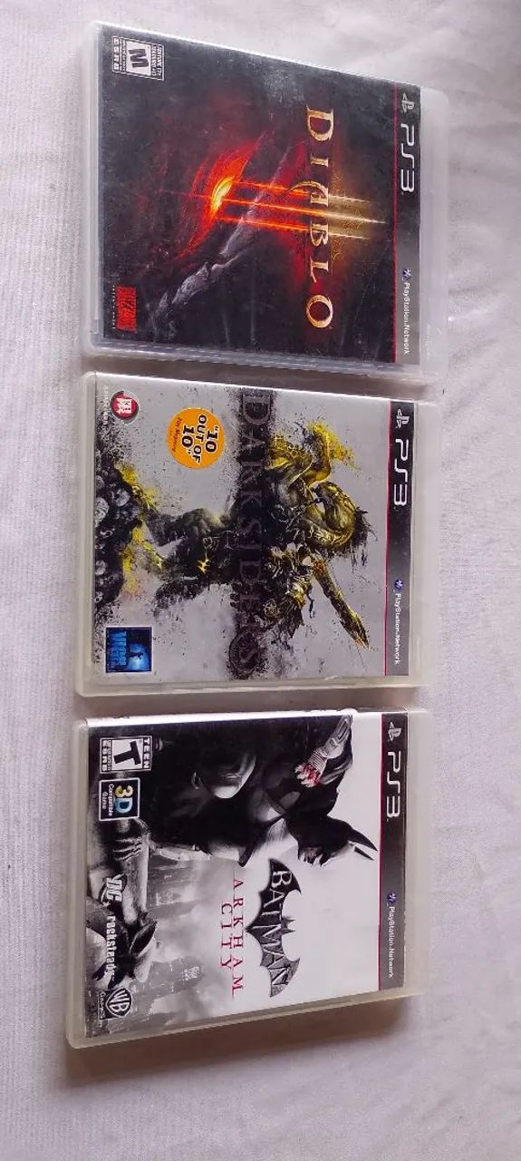 Lote de jogos Darksiders Batman Diablo ps3 - Foto 2