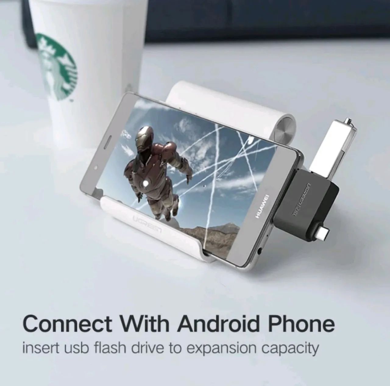 ADAPTADOR OTG UGREEN - TIPO C E MICRO USB  - Foto 4