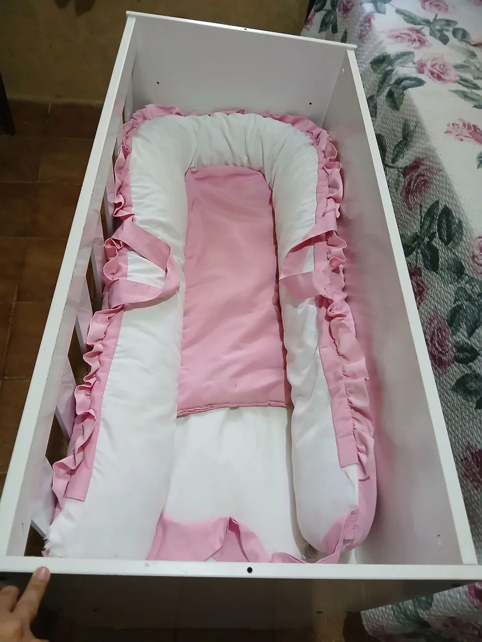 Mini berço com colchão,ninho,suporte dorcel e mobile musical  - Foto 2