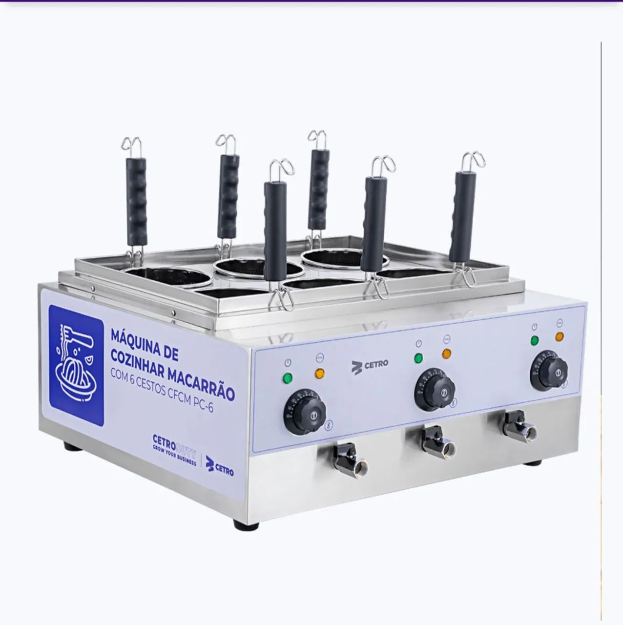 Máquina cozidora de macarrão profissional 