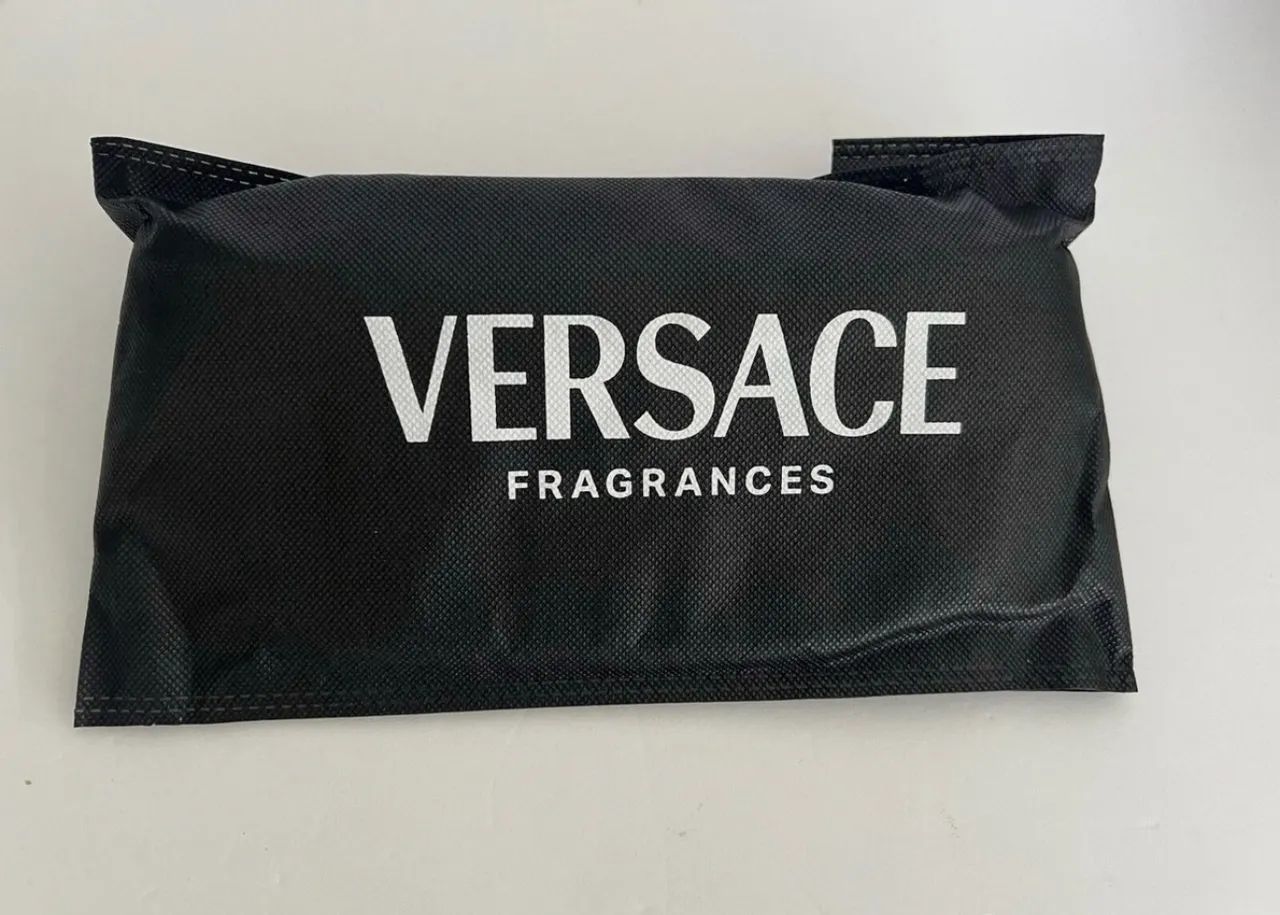 Versace Parfums nova bolsa de cinto preta bolsa de viagem - Foto 2