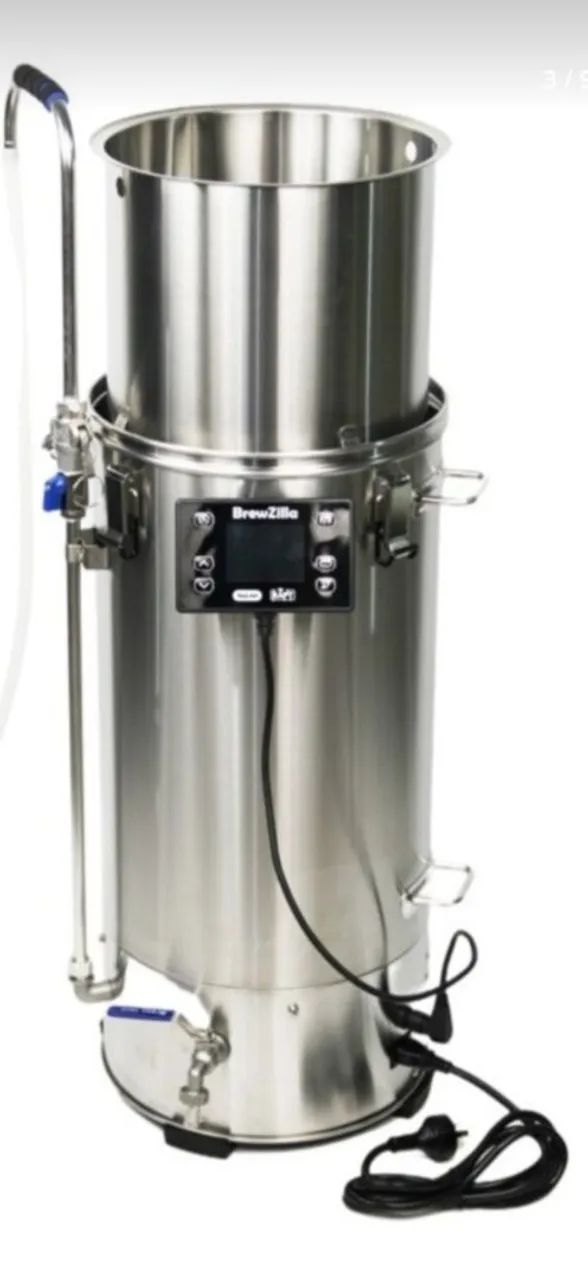 Microcervejaria brewzilla 35L em aço inox 304 completa