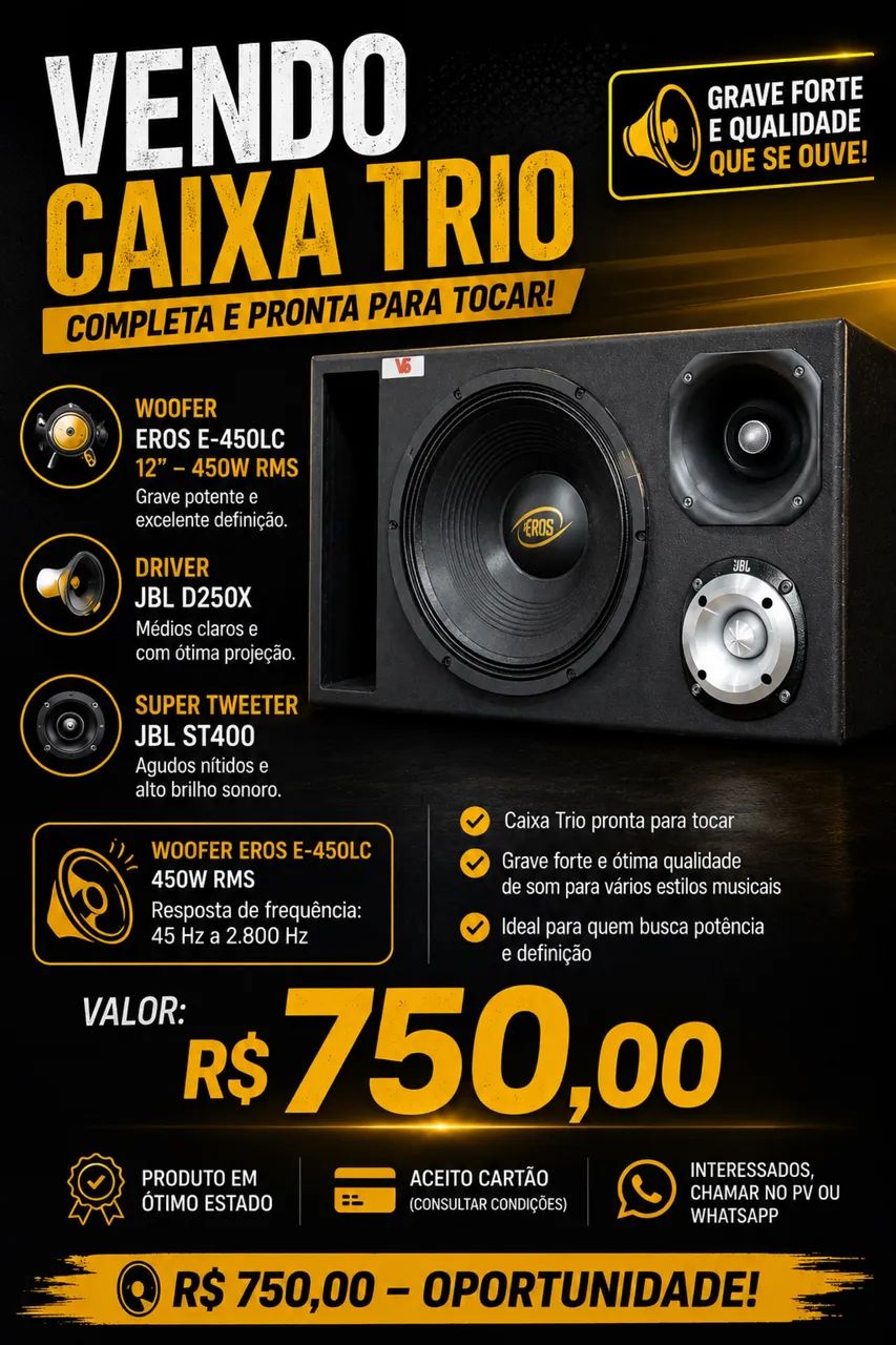 Caixa trio 