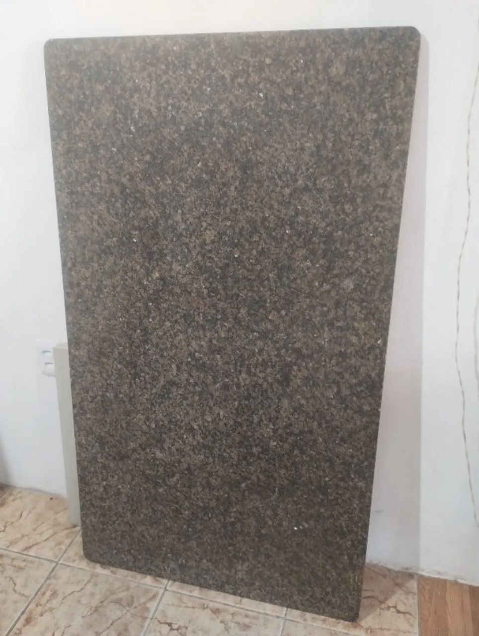Mesa Bancada Balcão Marmore/Base Metalon
