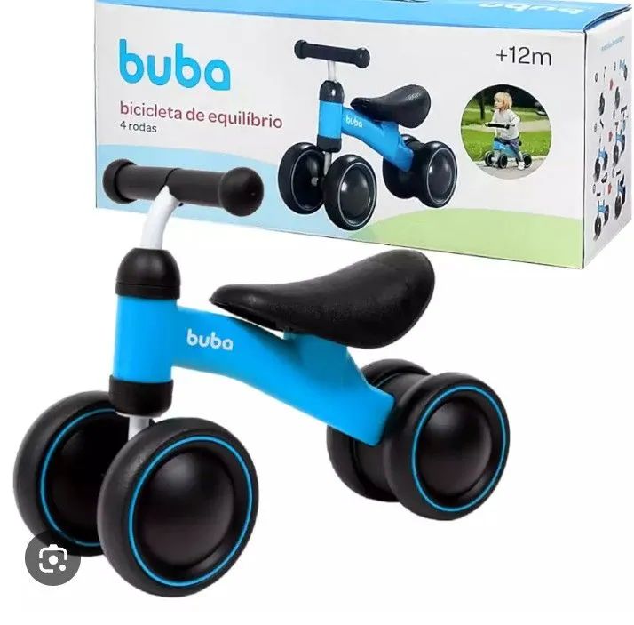 Bicicleta equilíbrio azul