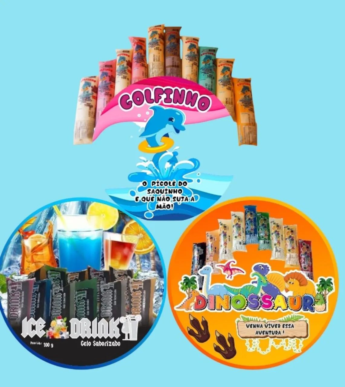 Golfinho ? Dinossauro DUDU ?Gelo saborizado ? - Foto 2
