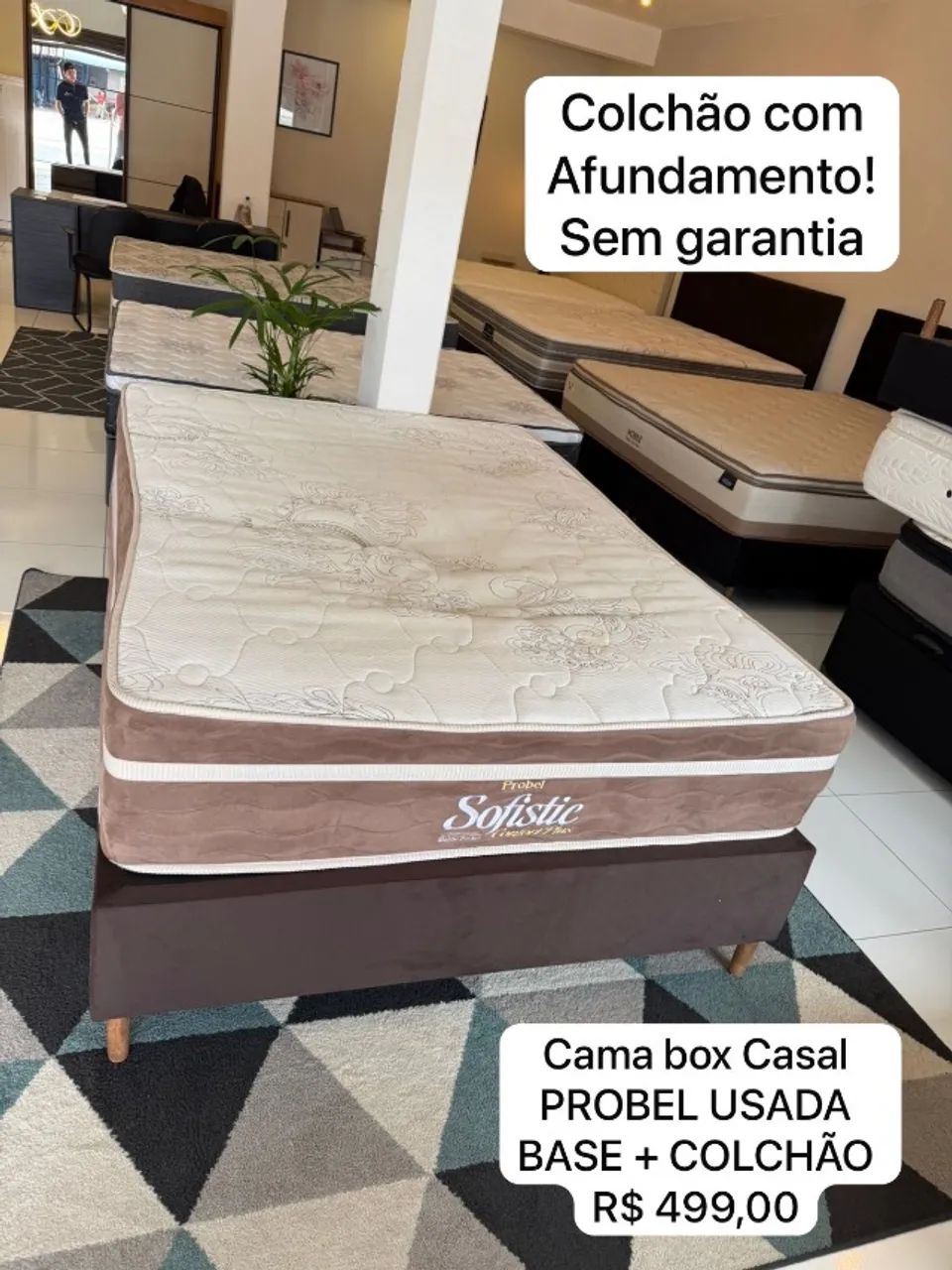 Colchão de Casal USADO PROBEL  - Foto 3