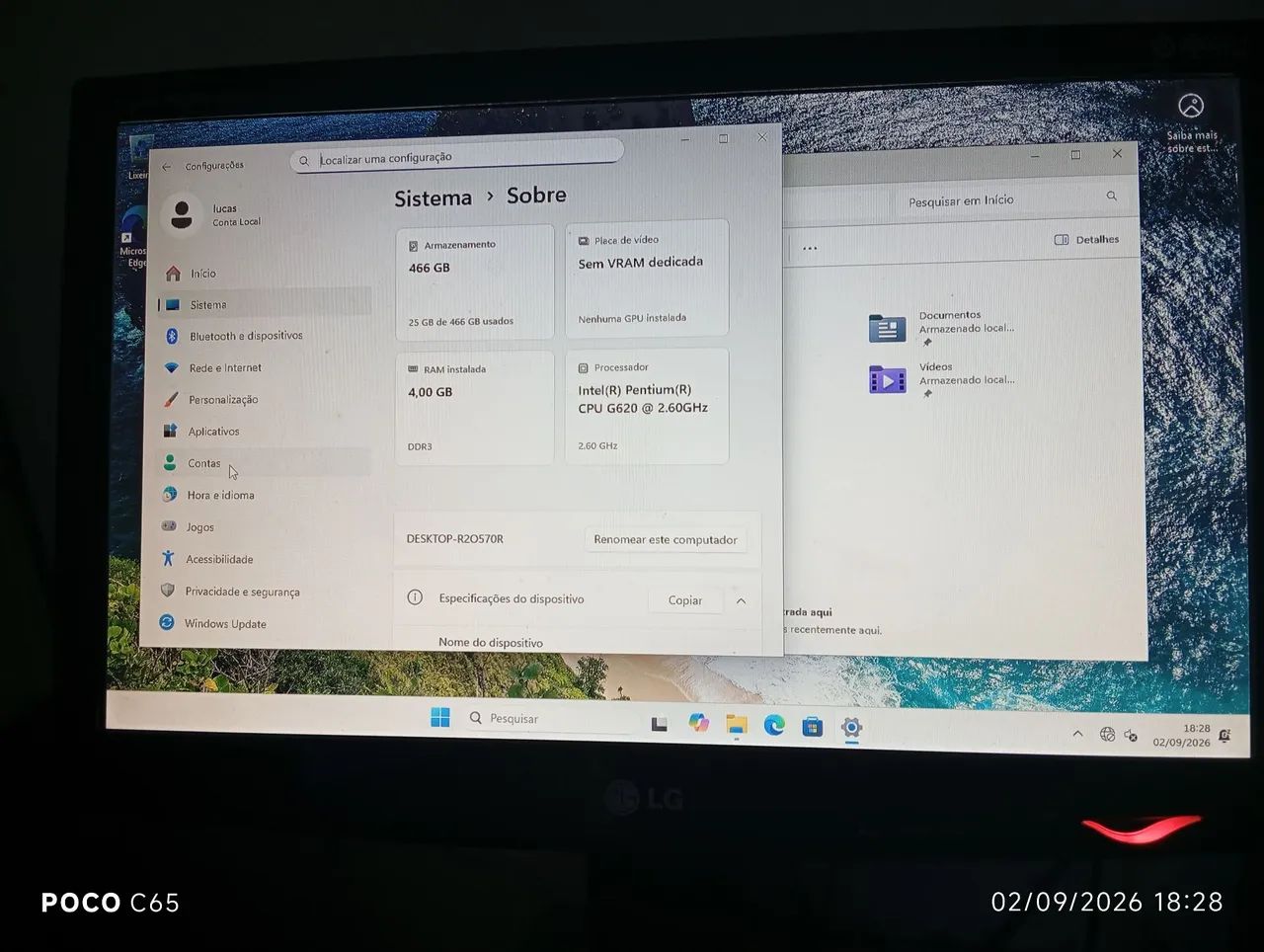 Computador básico ddr3 Windows 11  - Foto 3