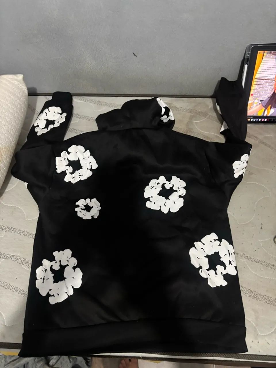 Casaco Denim tears preto e branco  - Foto 3