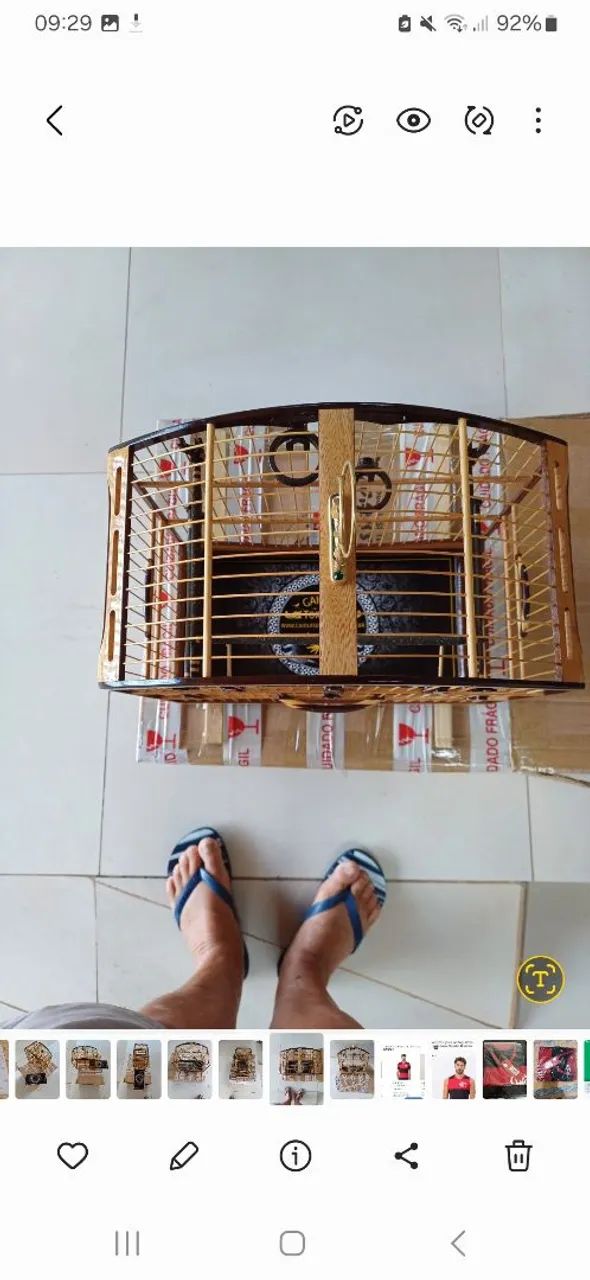 Gaiola celeiro luxo absoluto ainda na caixa.  - Foto 5