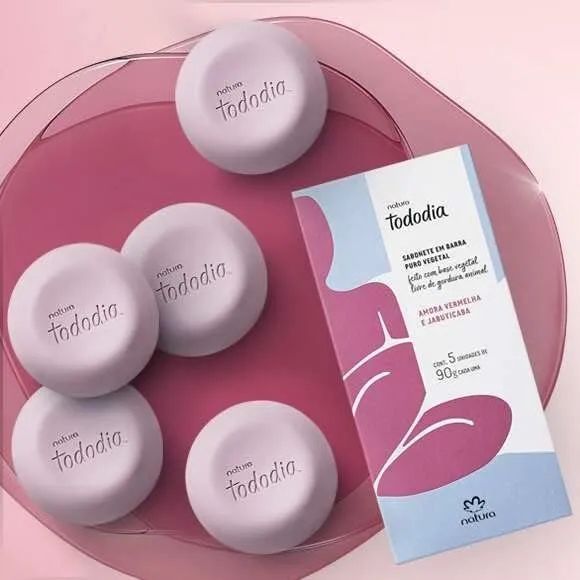 Kit de Sabonetes em Barra Natura Tododia - Caixa com Modelos Sortidos - Foto 3