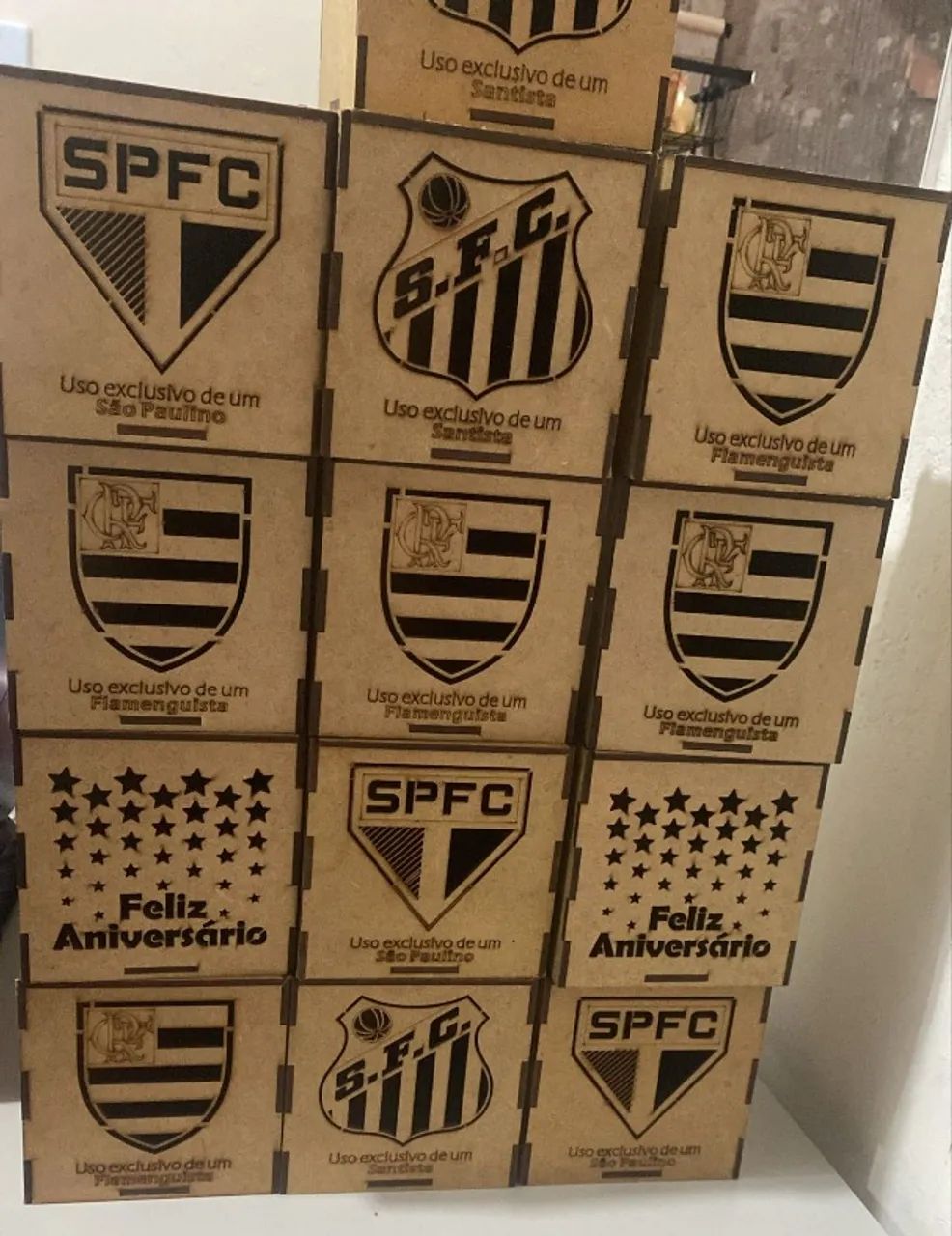 LOTE NOVO DE CAIXAS DE MDF TIME - Foto 2