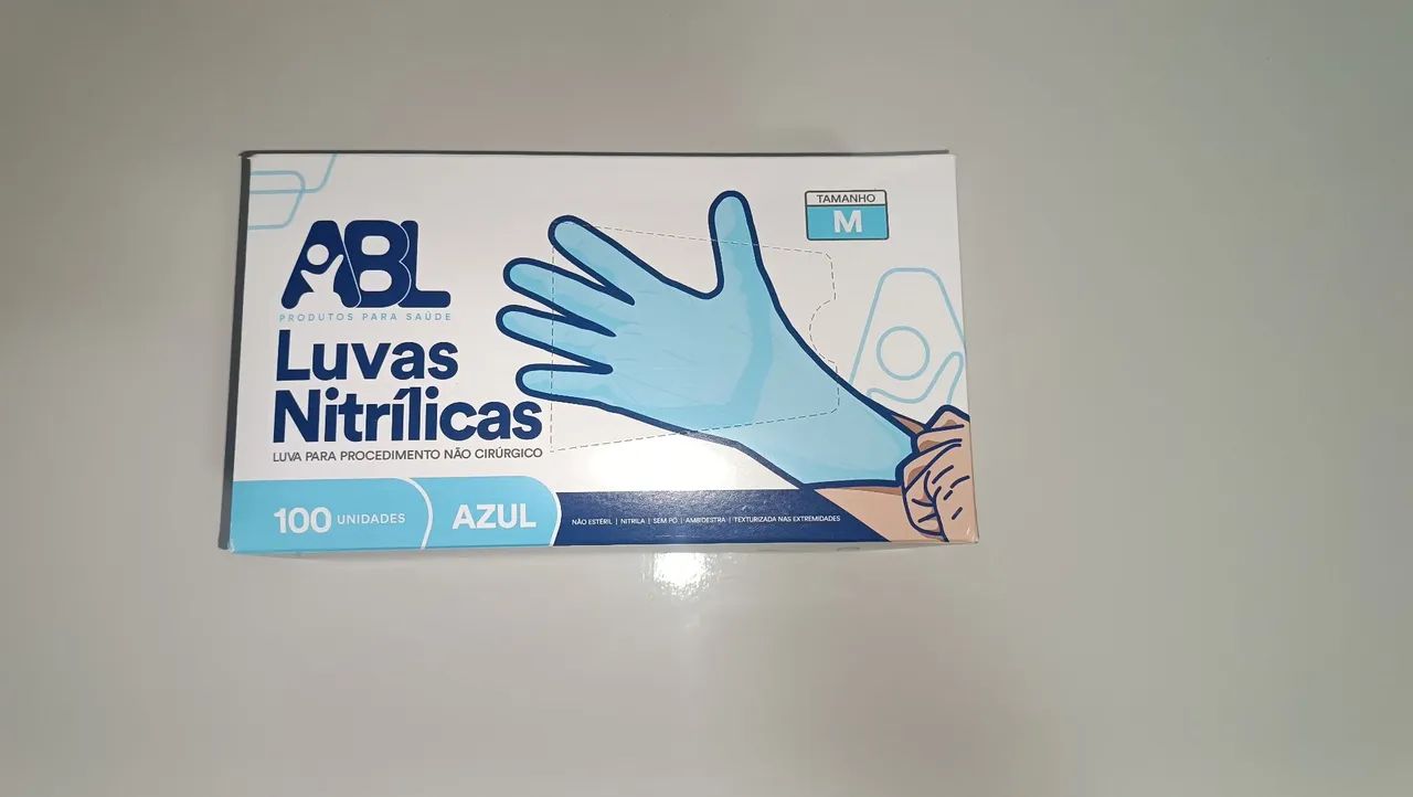 Luvas de procedimento sem pó 