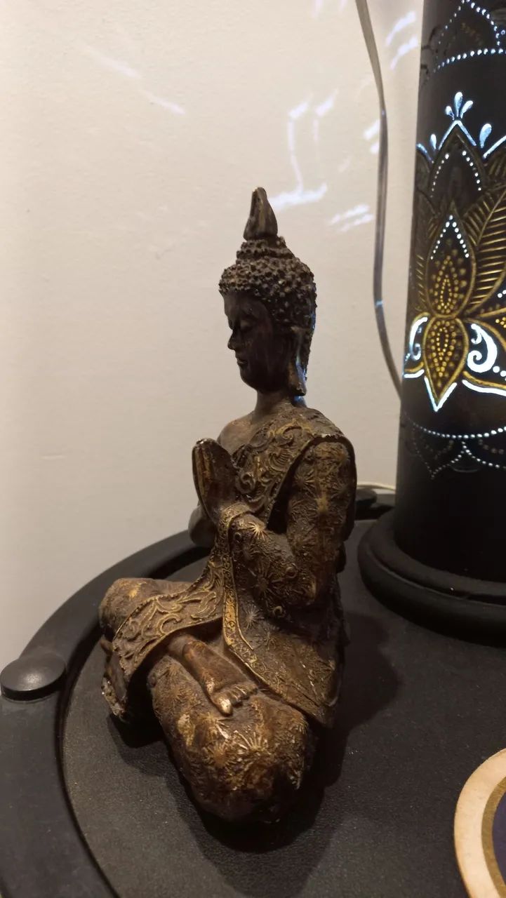 Estátua Buda 20 cm altura - Foto 2