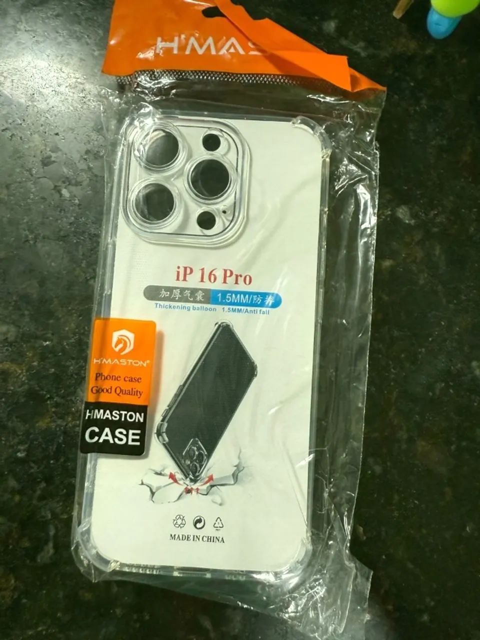 Capa Hybrid Anti-Impacto Acrílica Borda em Gel - iPhone 16 Pro