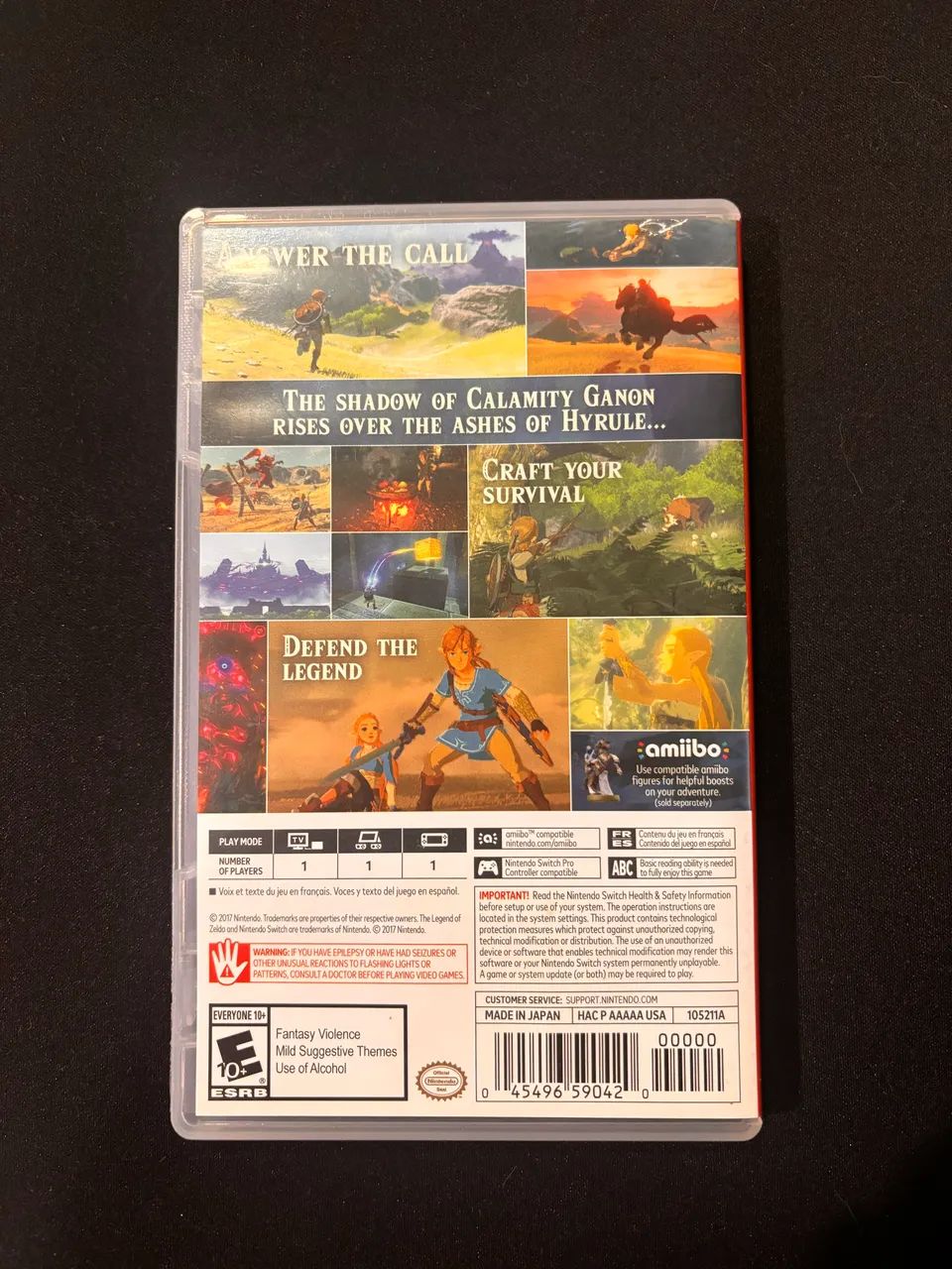 The Legend Of Zelda Breath Of The Wild Nintendo Switch - Jogos de