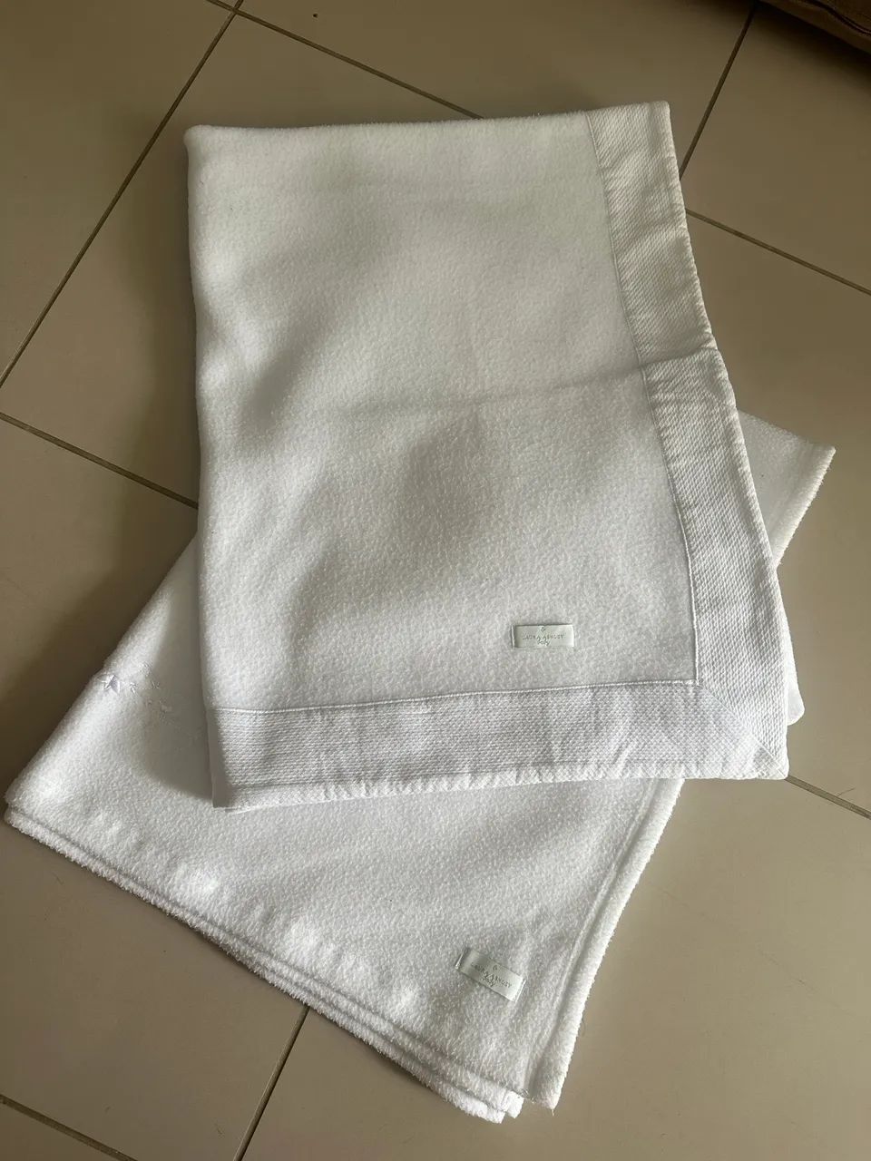 Manta/cobertor branco Laura Ashley