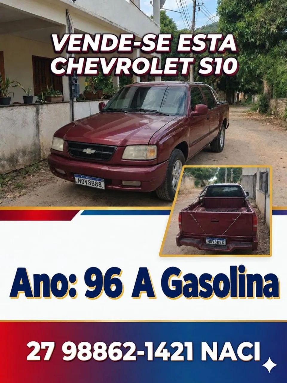 Chevrolet S10 Pick-up Luxe 2.2 MPFI / EFI 1996