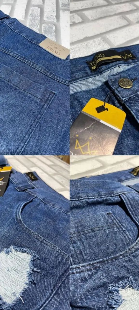 short jeans detonado plus sizes do 48 ao 64 - Foto 2
