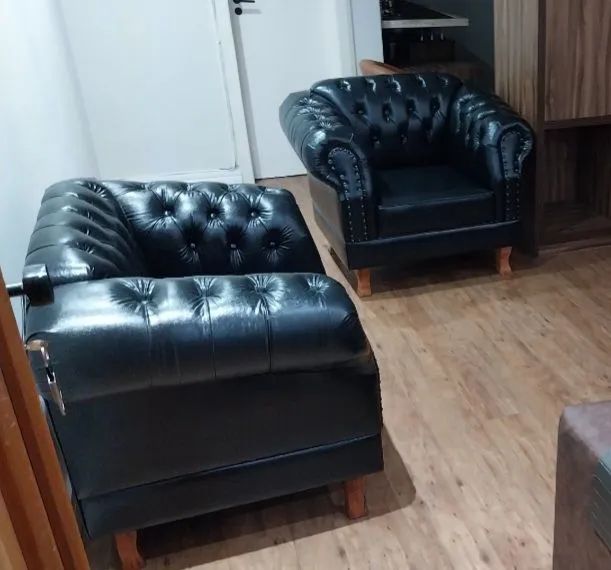2 Poltronas / Sofás Chesterfield - Foto 4