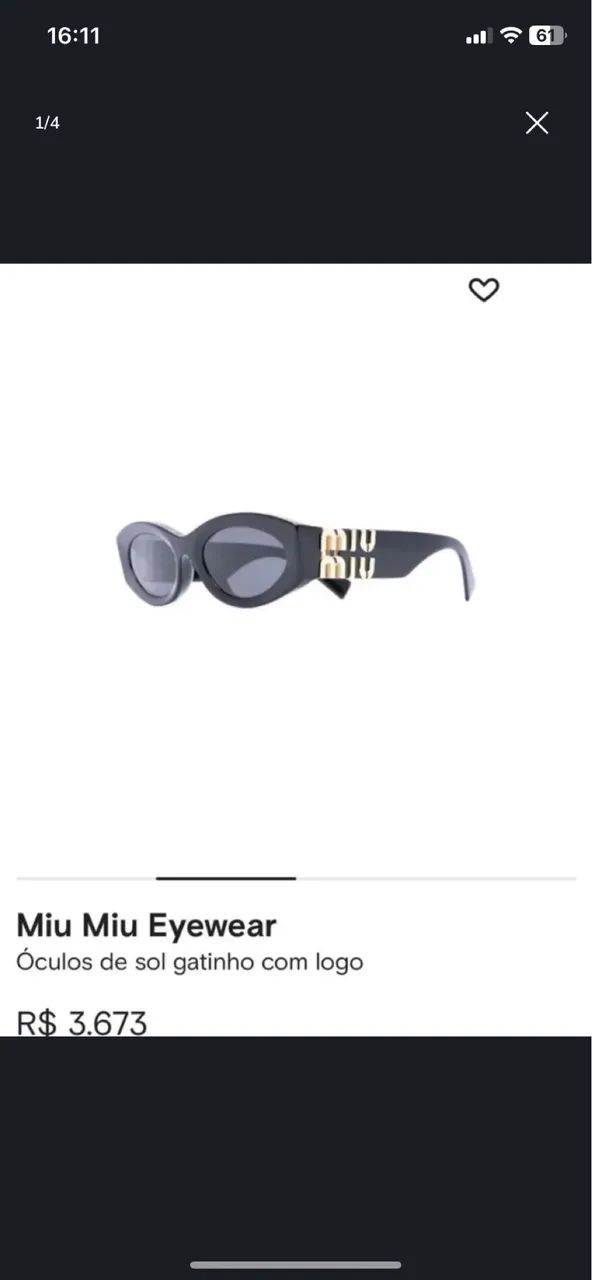Óculos de sol miu miu  - Foto 2