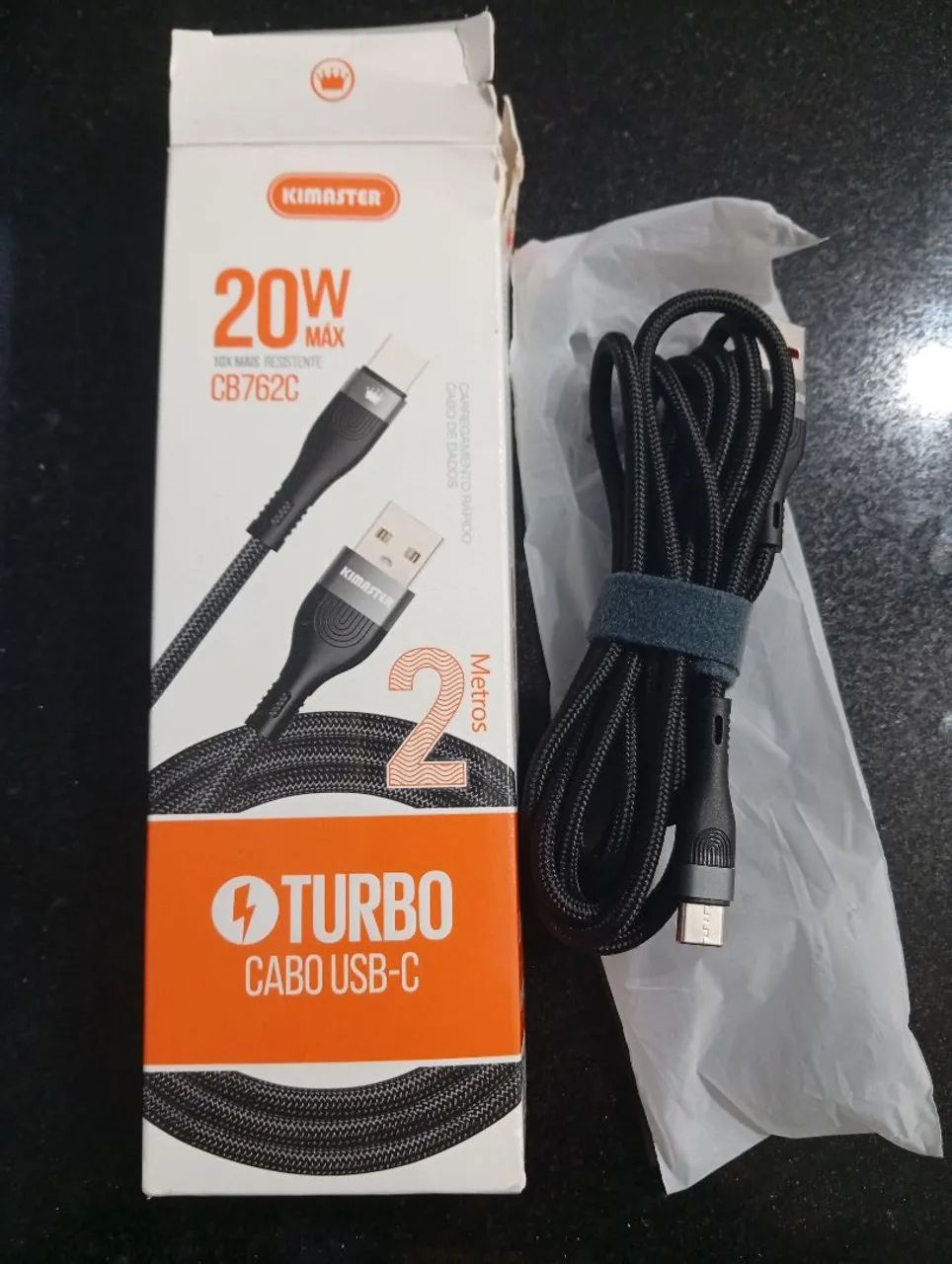 Cabo Tipo C Turbo 2 metros 5A - Foto 4