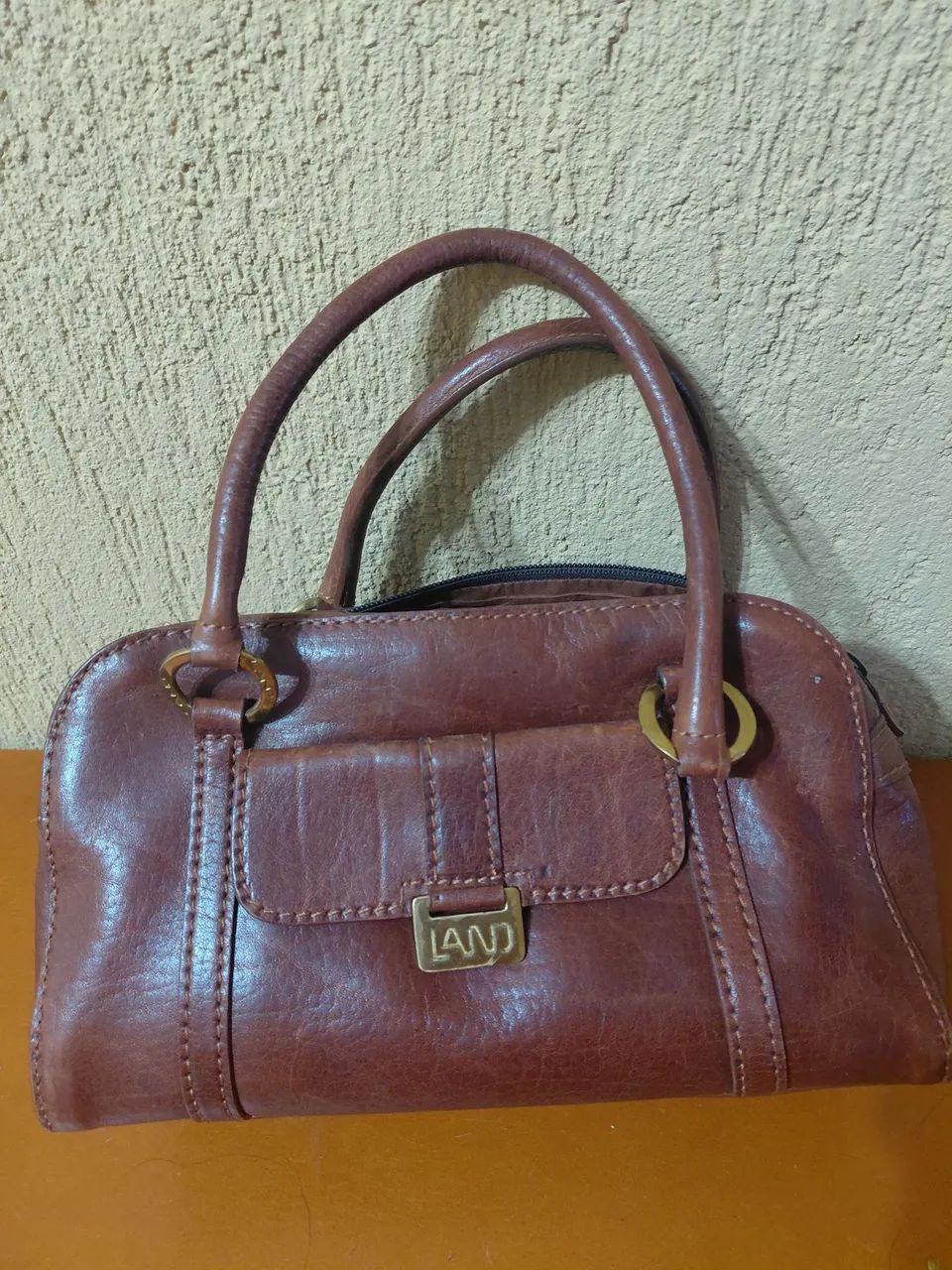 Bolsa de couro legítimo 