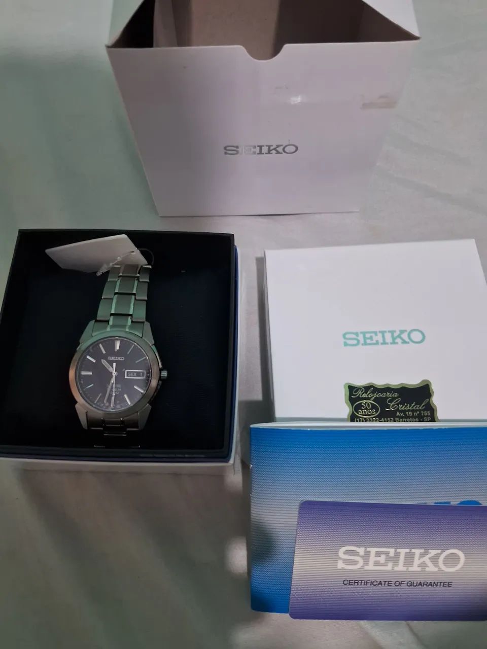 Relogio seiko titanium sapphire 