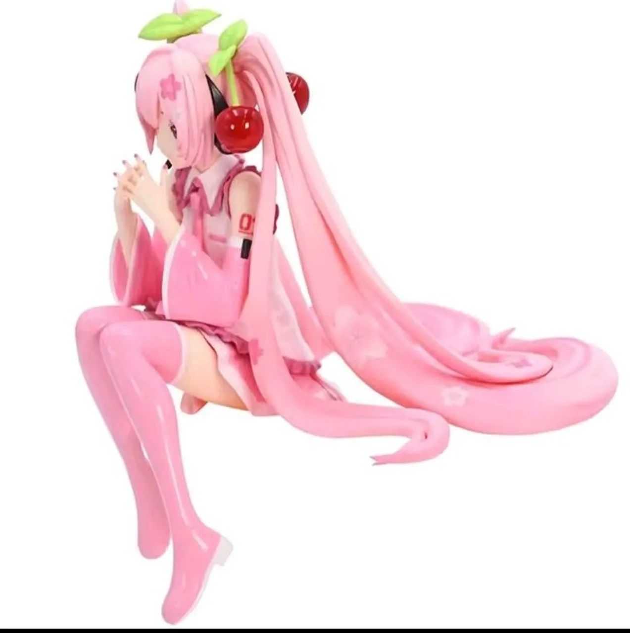 Boneca estatueta Anime Hatsune Miku cereja ? em PVC  - Foto 4
